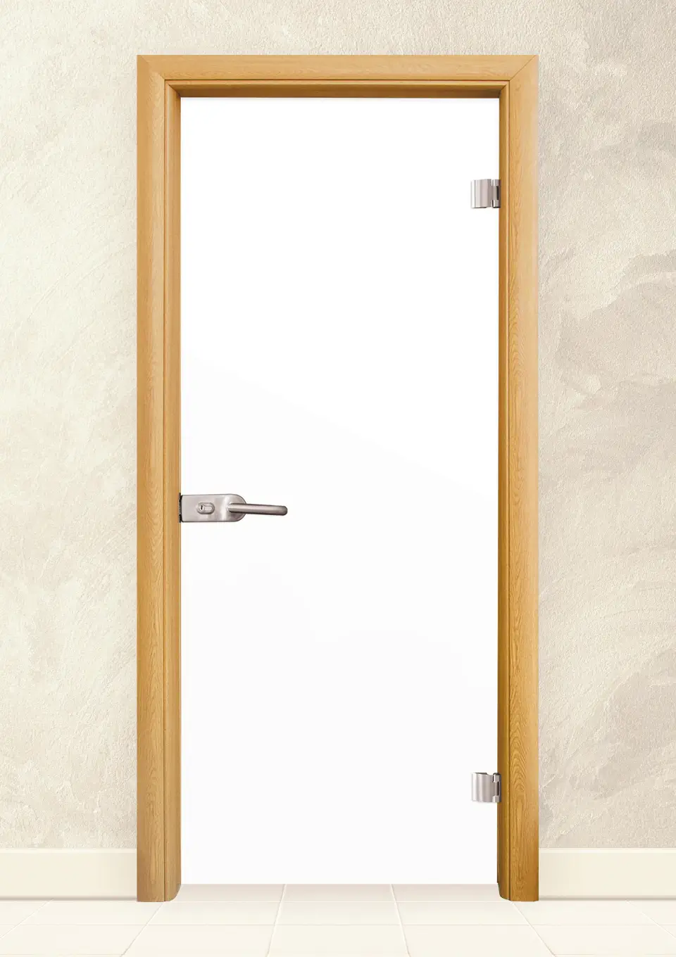 Стъклена врата серия Folio G 15-1, Светъл дъб