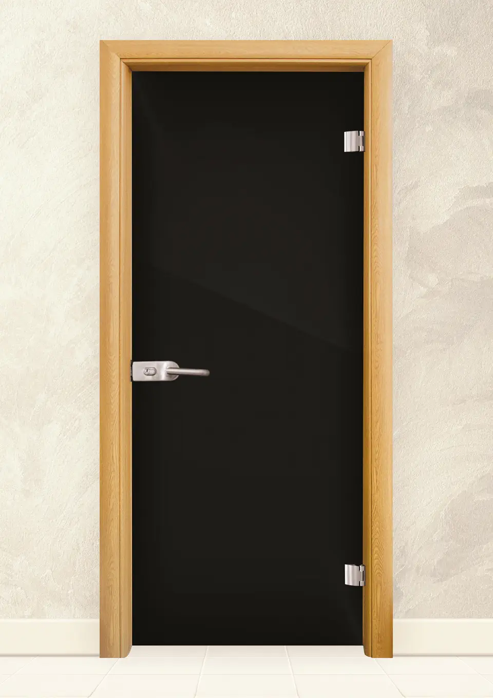 Стъклена врата серия Folio G 15-2, Светъл дъб