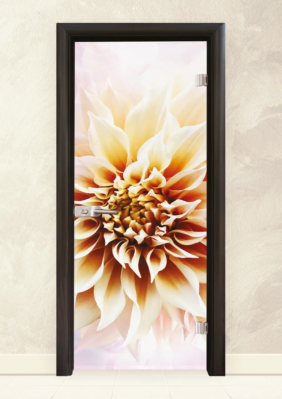 Стъклена врата серия Print G 13-5, Венге