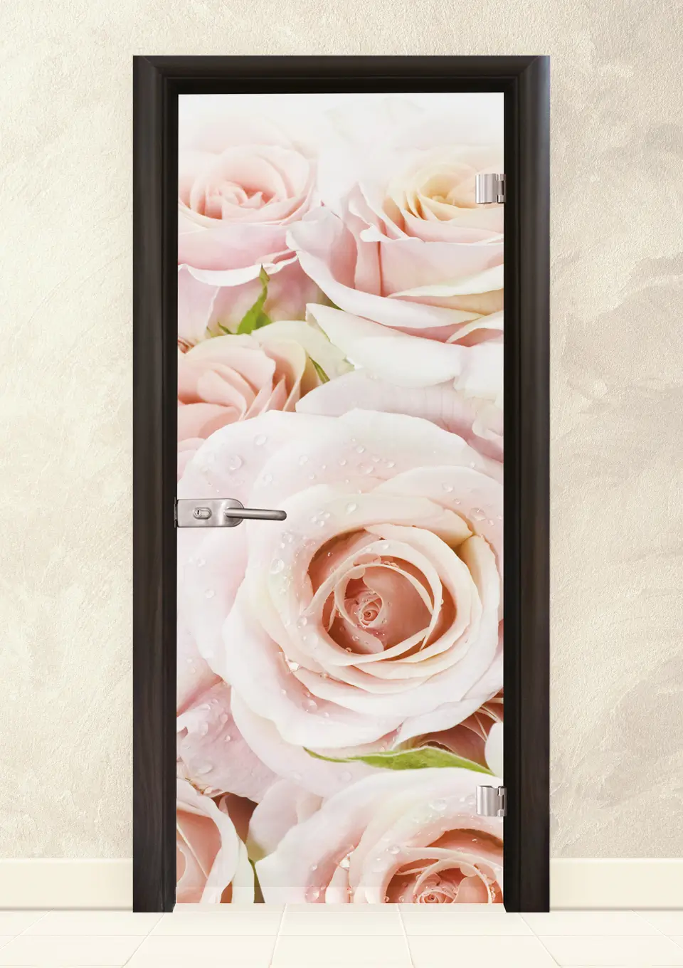 Стъклена врата серия Print G 13-7, Венге